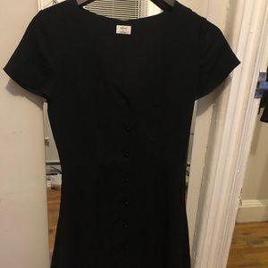 Wilfred Navy Button Down Skater Dress